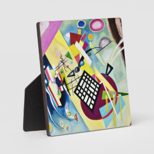 Plaque Photo Kandinsky - Black Grid, art abstrait populaire,