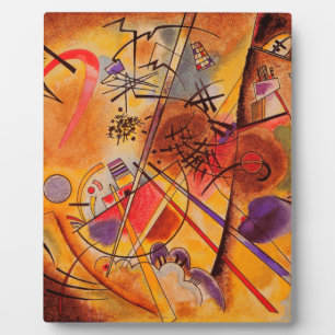 Plaque Photo Kandinsky Brown jaune bleu rouge