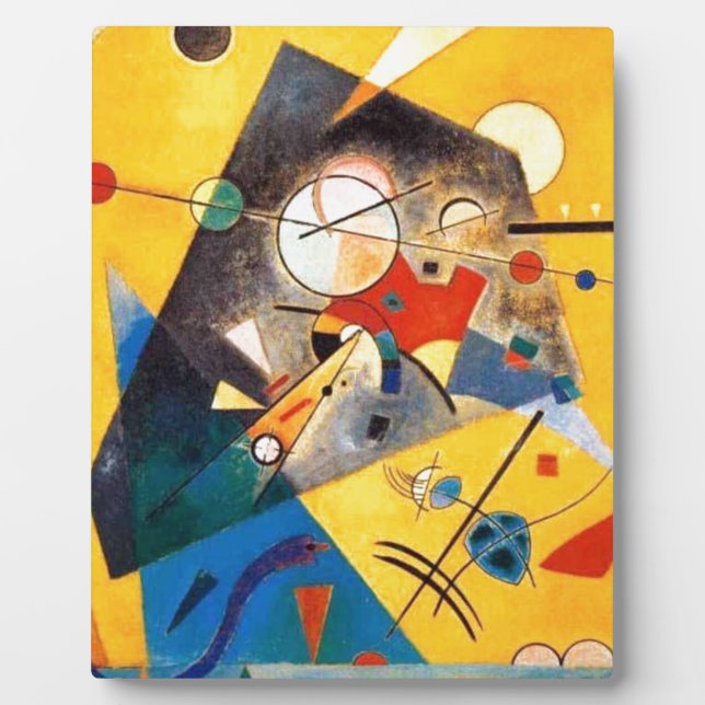 Plaque Photo Kandinsky Harmonie calme Art Abstrait (Devant)