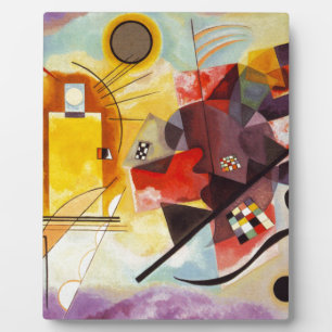 Plaque Photo Kandinsky jaune bleu