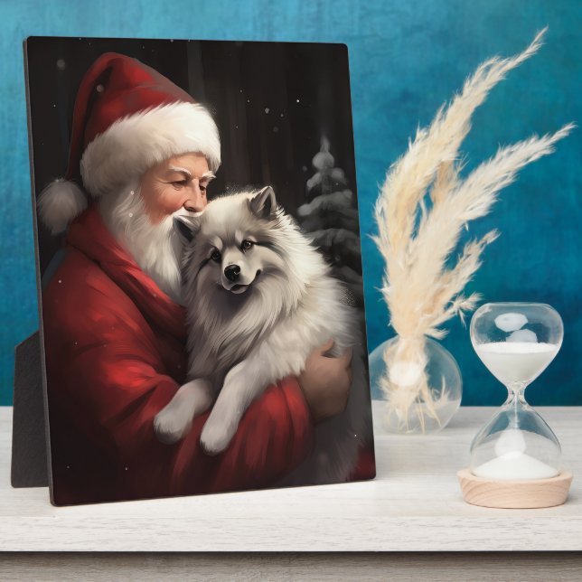 Plaque Photo Keeshony Avec Noël Festif Du Père Noël (Côté)