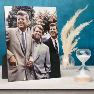 Plaque Photo Kennedy Brothers, président John, Robert & Ted