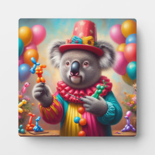 Plaque Photo Koala Clown