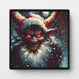 Plaque Photo Krampus de Noël 1