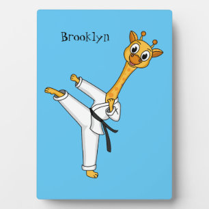 Plaque Photo Kung Fu giraffe