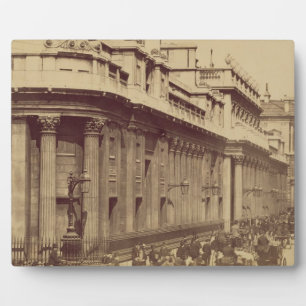 Plaque Photo La Banque d'Angleterre, Londres, vers 1880 (photo