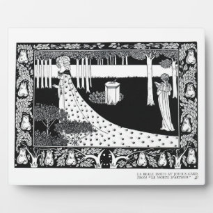 Plaque Photo La Beale Isoud à Joyous Gard, illustration de '