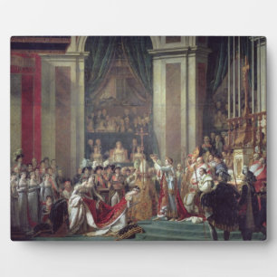 Plaque Photo La consécration de l'empereur Napoléon