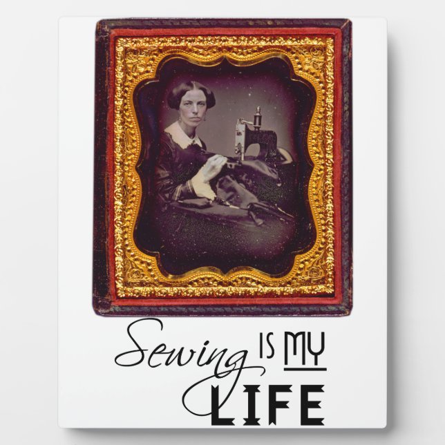 Plaque Photo La couture est ma vie (Devant)