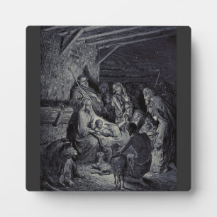 Plaque Photo La crèche biblique