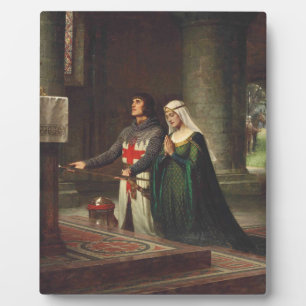 Plaque Photo La Dédication D'Edmund Blair Leighton 1908