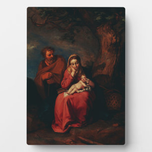 Plaque Photo La Fuite en Égypte par Abraham Bloemaert 