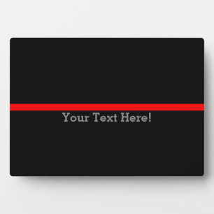 Plaque Photo La Ligne Rouge Mince Symbolique Personnalise Cela