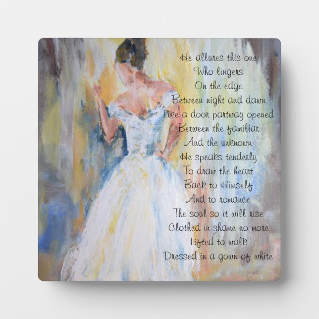 Plaque Photo La mariée du Christ, une poésie inspirante (Devant)