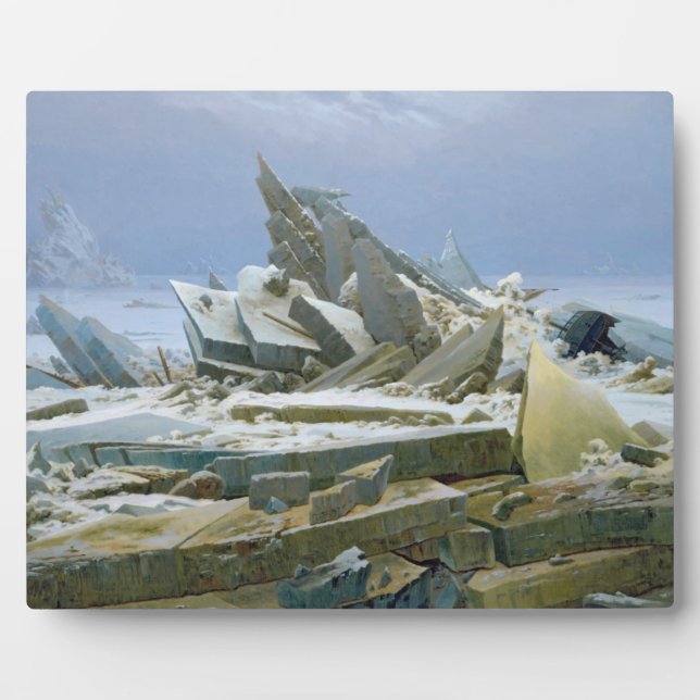 Plaque Photo La mer polaire, 1824 (Devant)