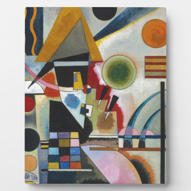 Plaque Photo La peinture Abstraite de Kandinsky (Devant)