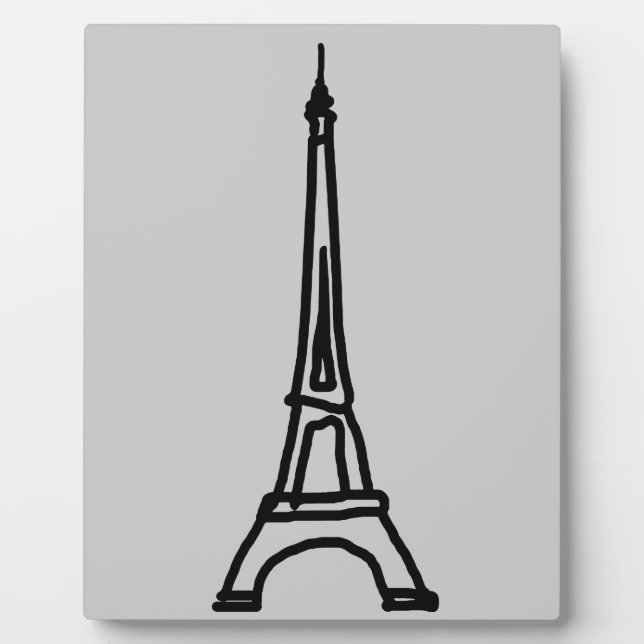 Plaque Photo La Tour Eiffel (Devant)