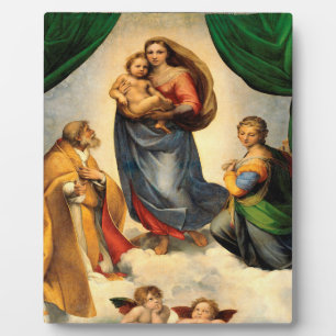 Plaque Photo La Vierge Vierge Peinture De Raphael
