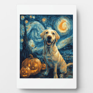 Plaque Photo Labrador jaune (2)