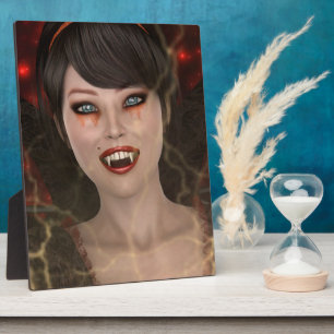 Plaque Photo Lady Vamp