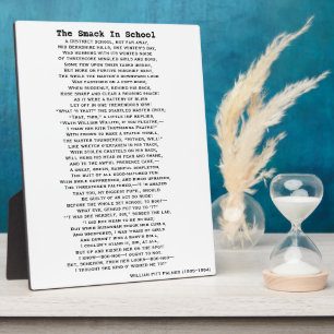 Plaque Photo L'affiche SMACK IN SCHOOL POEM