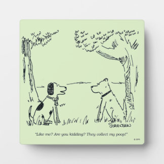 Plaque Photo L'amour du chien