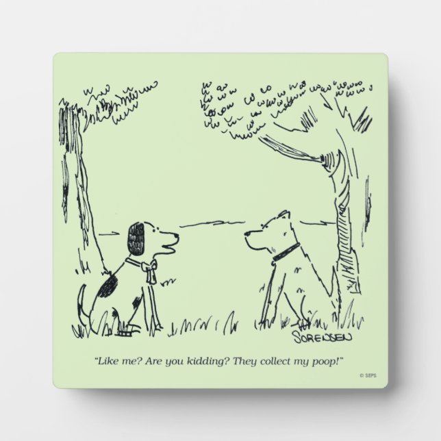 Plaque Photo L'amour du chien (Devant)