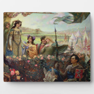 Plaque Photo Lancelot et Guinevere