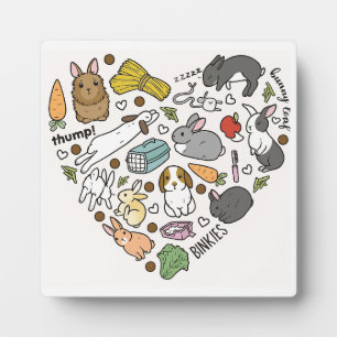 Plaque Photo Lapin Mignon Lapins Réutilisable ami Lapin Amateur