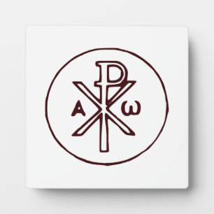 Plaque Photo Le christogramme Chi-Rho symbole 