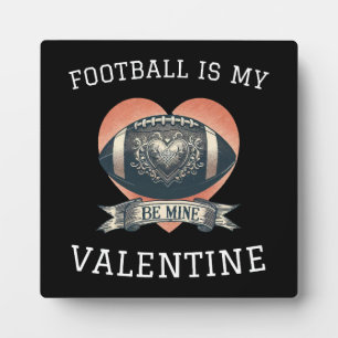 Plaque Photo Le football est mon Saint-Valentin