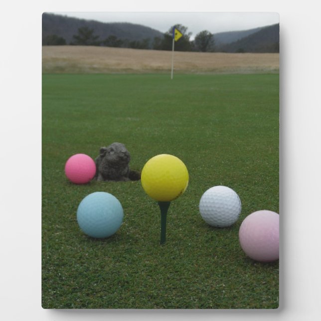 Plaque Photo Le golf de Pâques (Devant)