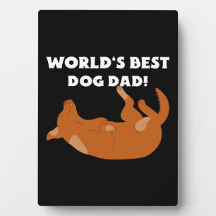 Plaque Photo Le meilleur papa de chien du monde !