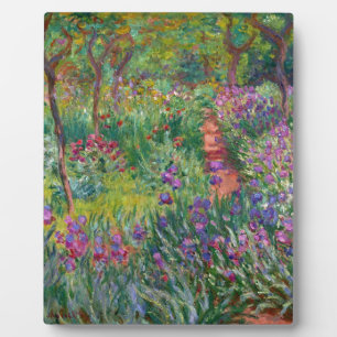 Plaque Photo le monet fleurit le cru le-iris-jardin-à-giverny