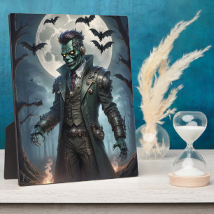 Plaque Photo Le monstre de Halloween Steampunk Frankenstein