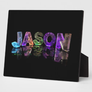 Plaque Photo Le nom Jason en lumières 3D (photo)