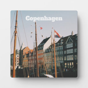 Plaque Photo Le Nyhavn emblématique, Copenhague, Danemark
