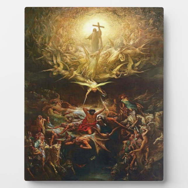 Plaque Photo Le Triomphe de Christianity By Gustave (Devant)