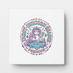 Plaque Photo Lecteur de Tarot Licorne Premium Impression Drôle