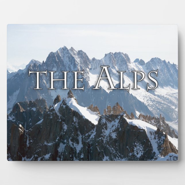 Plaque Photo Les Alpes - Magnifique ! (Devant)