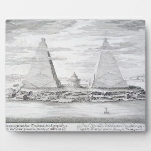Plaque Photo Les Deux Pyramides de Moeris