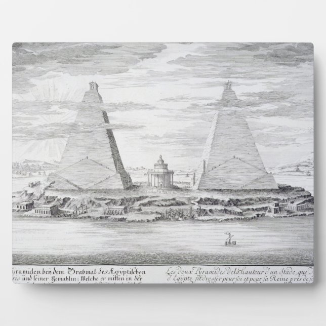 Plaque Photo Les Deux Pyramides de Moeris (Devant)