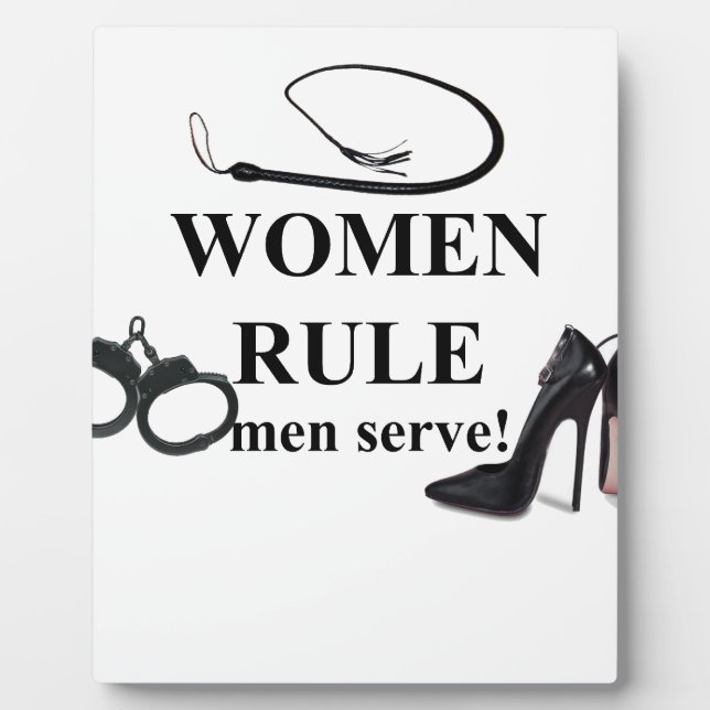 PLAQUE PHOTO LES FEMMES AU POUVOIR SERVENT (Devant)