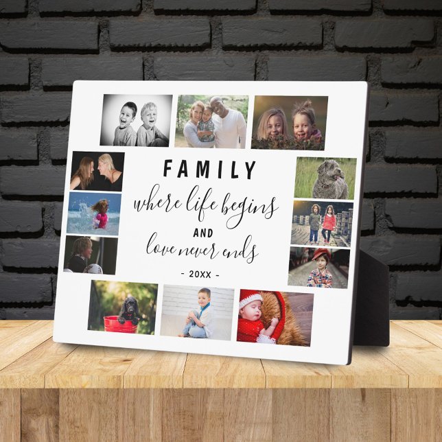 Plaque Photo Les Gardiens De Famille Annoncent 12 Photo Collage (Créateur téléchargé)