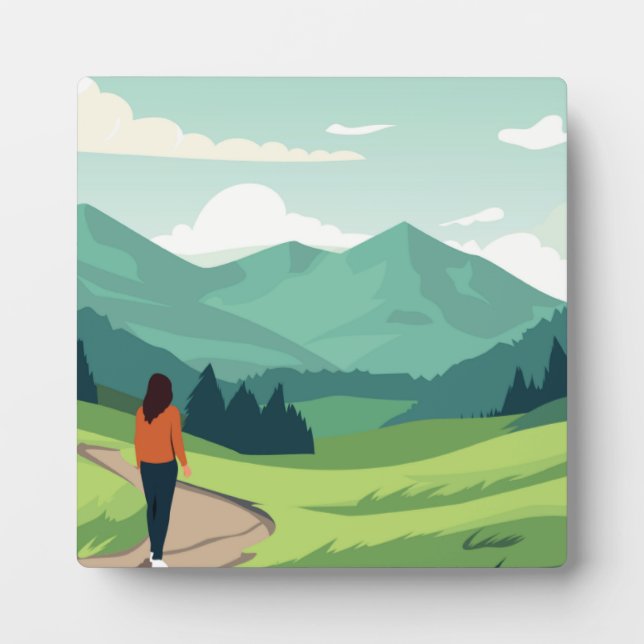 Plaque Photo Les gens aiment le paysage (Devant)