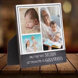 Plaque Photo Les Meilleures Moms Sont Promues À Grand-Mère 3 Ph