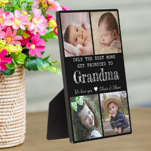 Plaque Photo Les Meilleures Moms Sont Promues À Grand-Mère 4 Ph
