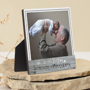 Plaque Photo Les Meilleurs Dads Sont Promus À Grand-Père Photo