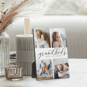 Plaque Photo Les petits font la vie grand   Quatre photos