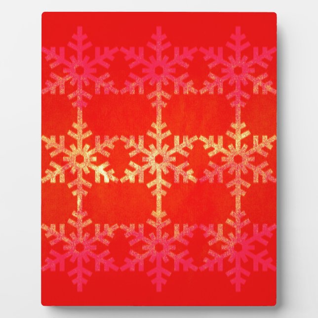 Plaque Photo Les snowflake de Christmas (Devant)